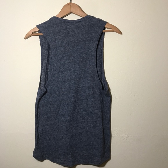 COACHELLA GRAPHIC PRINT TANK TOP GRAY BLUE SMALL - Picture 6 of 8